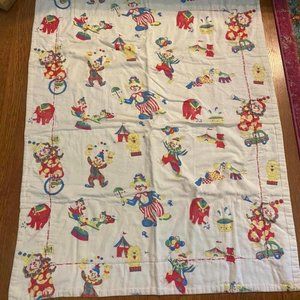Vintage Clown Baby Blanket